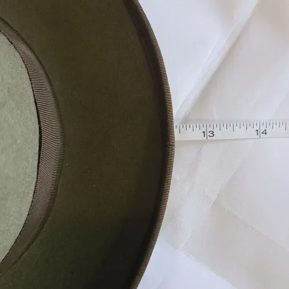 Vintage 40's Tonak Green Felt Hat Czech Republic 1799 - Picture 15 of 15